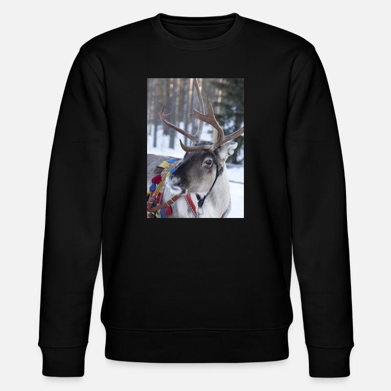 Rentier - Stanley/Stella Unisex Bio-Sweatshirt CHANGER  - Schwarz