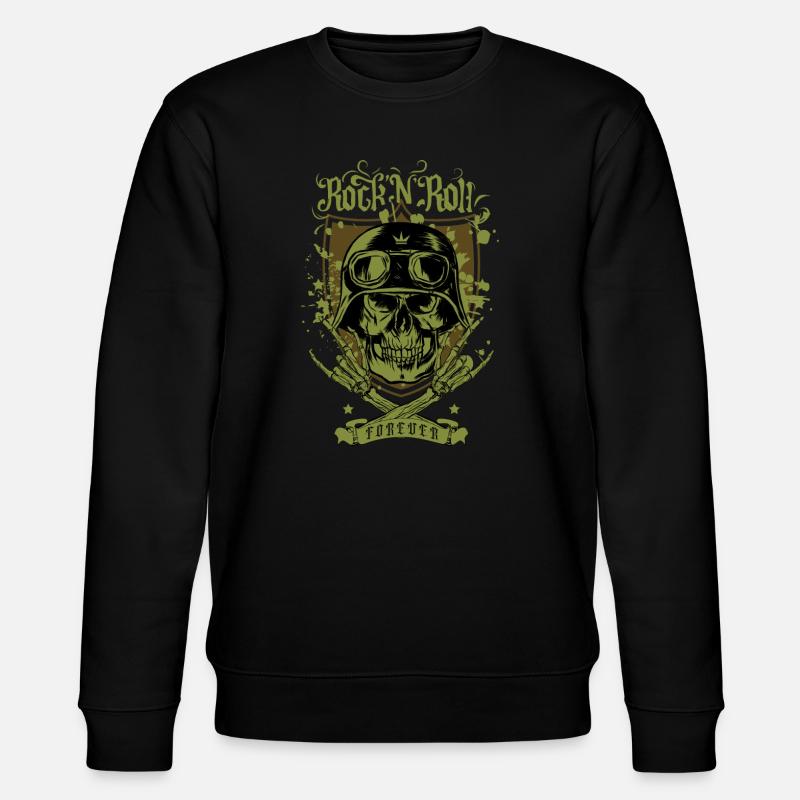 Rock 'n' Roll forever - Stanley/Stella CHANGER Unisex Organic Sweatshirt - black