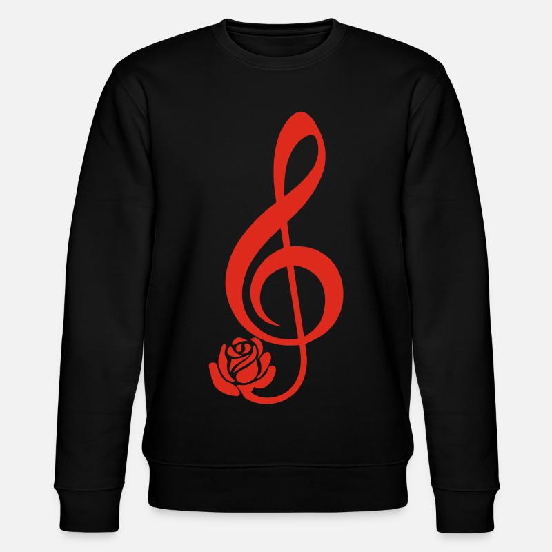 Red soil key in bloom - Stanley/Stella CHANGER Unisex Organic Sweatshirt - black