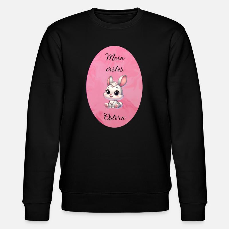 mein erstes Ostern - Stanley/Stella Unisex Bio-Sweatshirt CHANGER - Schwarz