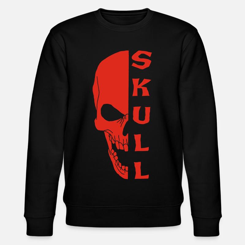 Der Red Skull - Stanley/Stella Unisex Bio-Sweatshirt CHANGER  - Schwarz