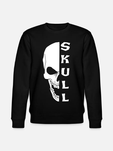 Le crâne blanc - Sweat bio CHANGER Stanley/Stella Unisexe - noir
