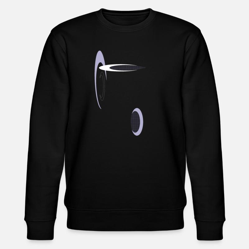 Géométrie abstraite en violet - Sweat bio CHANGER Stanley/Stella Unisexe - noir