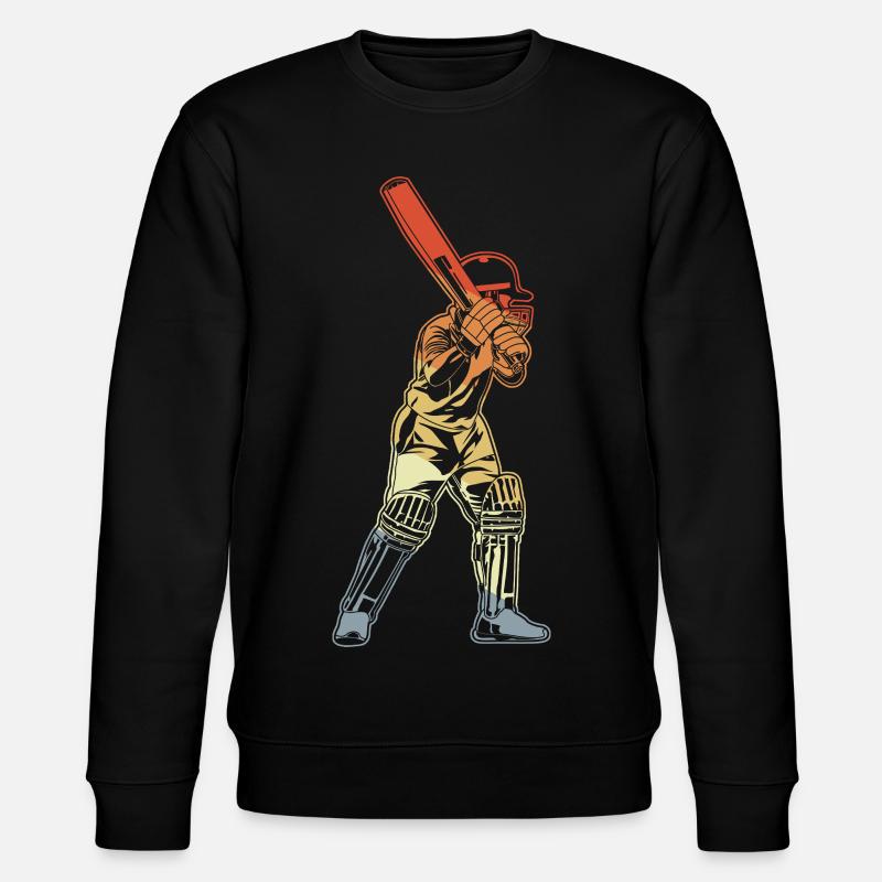 Frappeur de cricket rétro - Sweat bio CHANGER Stanley/Stella Unisexe - noir
