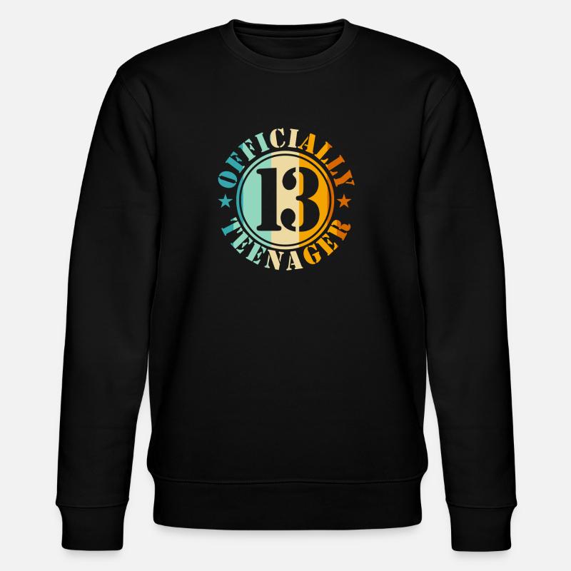 Garçon de 13e anniversaire - Sweat bio CHANGER Stanley/Stella Unisexe - noir