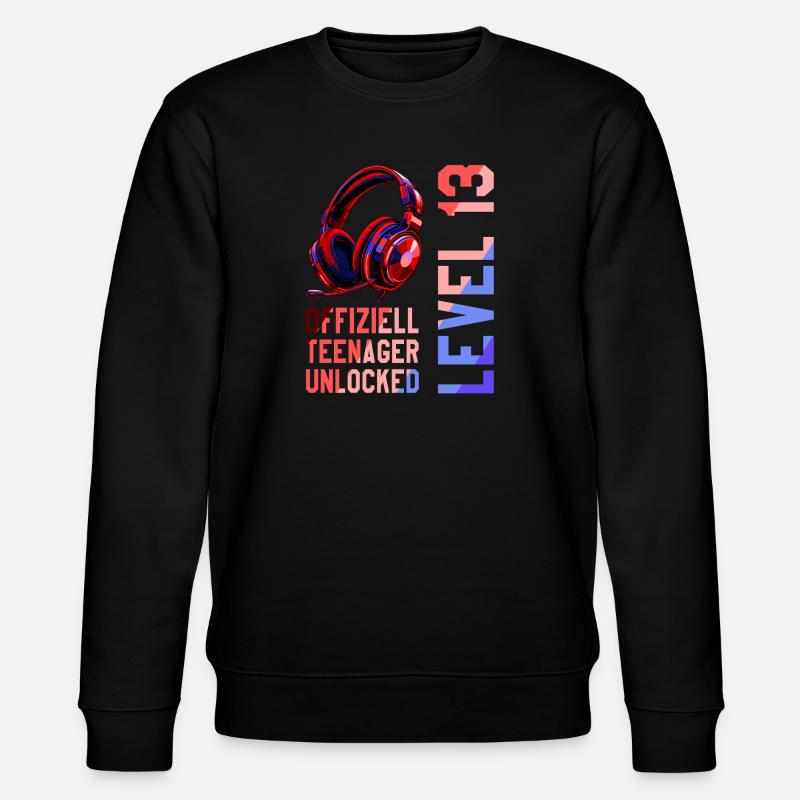 Garçon de 13e anniversaire - Sweat bio CHANGER Stanley/Stella Unisexe - noir