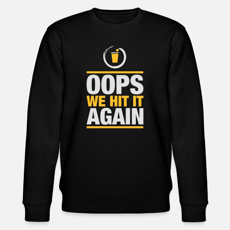 Bier Pong again - Stanley/Stella Unisex Bio-Sweatshirt CHANGER  - Schwarz