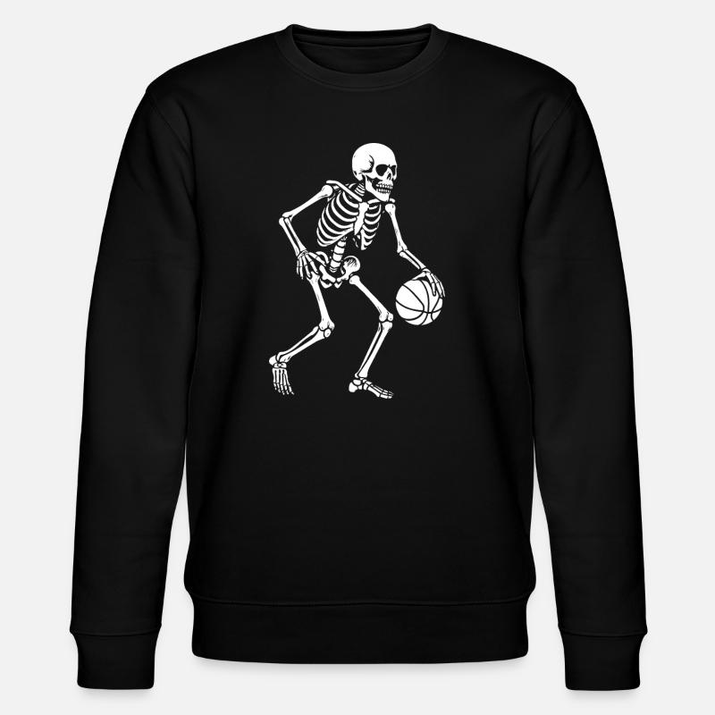 Skeleton Dribbler Basketball - Stanley/Stella Unisex Bio-Sweatshirt CHANGER  - Schwarz