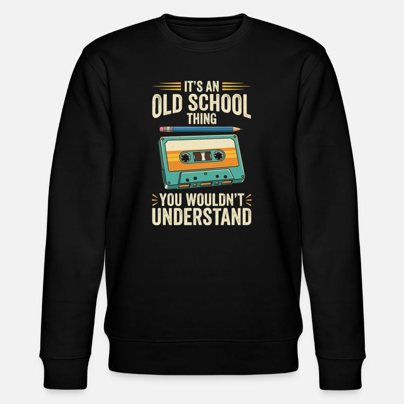 Old School Cassette Design – Mixtape rétro - Sweat bio CHANGER Stanley/Stella Unisexe - noir