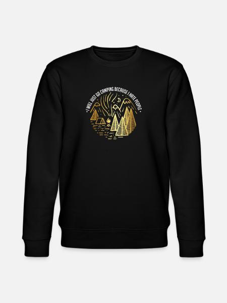Camping Nature Camping People - Stanley/Stella CHANGER Unisex Organic Sweatshirt - black