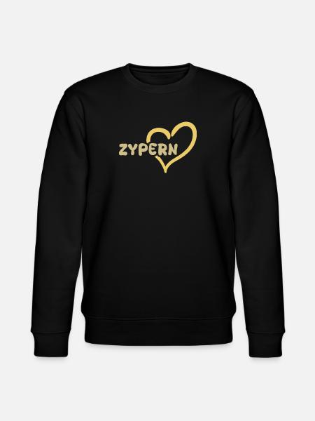 Gift for Cyprus - Stanley/Stella CHANGER Unisex Organic Sweatshirt - black
