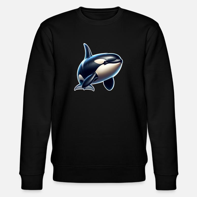 Orca Schwertwal - Stanley/Stella Unisex Bio-Sweatshirt CHANGER  - Schwarz