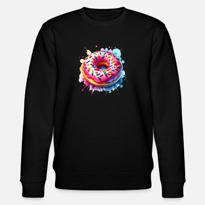 Doughnut - Stanley/Stella CHANGER Unisex Organic Sweatshirt - black