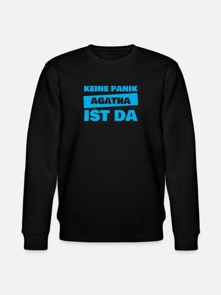 First name Agatha - Stanley/Stella CHANGER Unisex Organic Sweatshirt - black