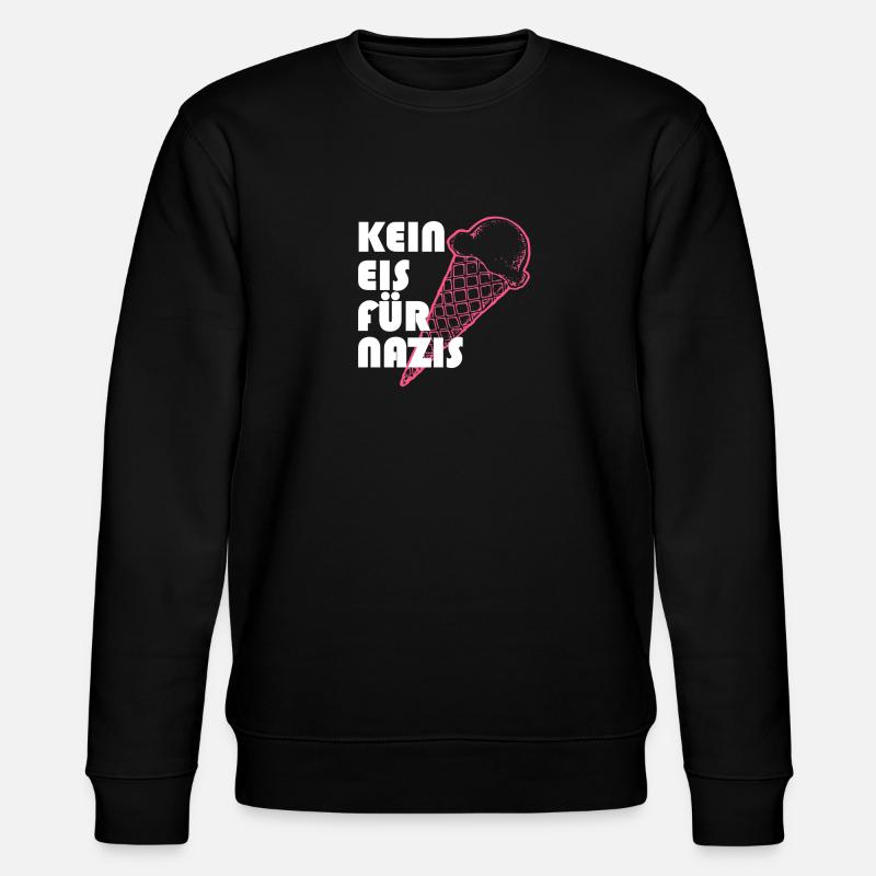 Kein Eis für Nazis - Stanley/Stella Unisex Bio-Sweatshirt CHANGER  - Schwarz