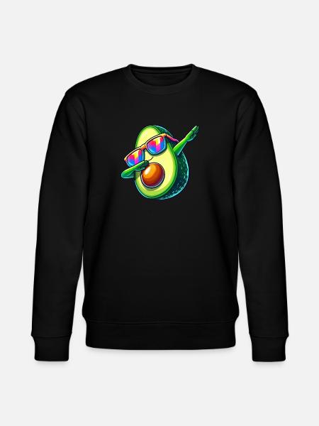 Cool Avocado Dab Sunglasses Rainbow - Stanley/Stella CHANGER Unisex Organic Sweatshirt - black