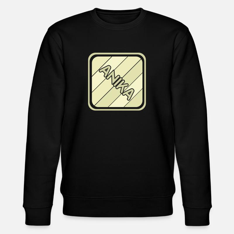 Mädchenname Anika - Stanley/Stella Unisex Bio-Sweatshirt CHANGER  - Schwarz
