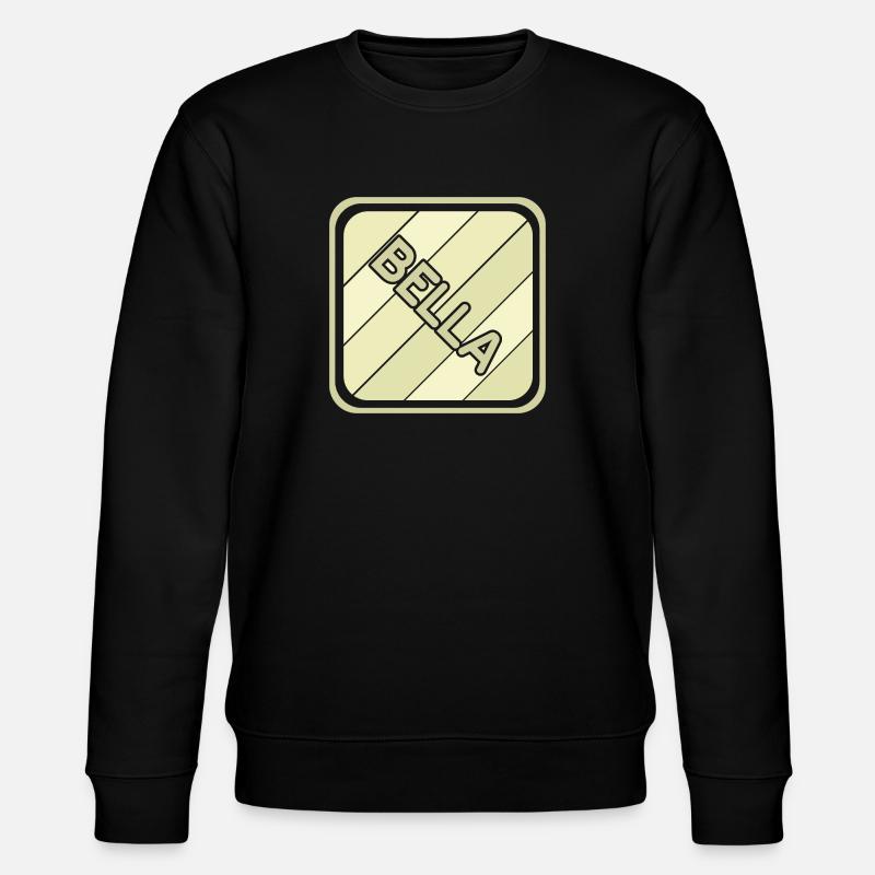 Mädchenname Bella - Stanley/Stella Unisex Bio-Sweatshirt CHANGER  - Schwarz
