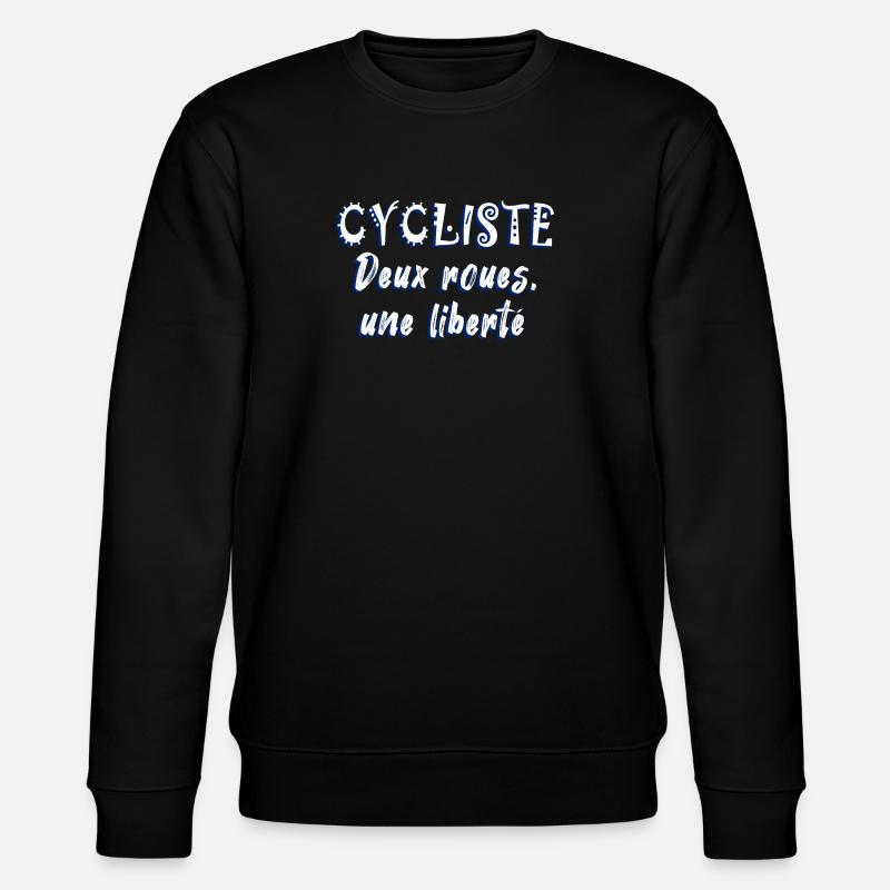 Bicycle Two-Wheeled Bicycle Freedom - Stanley/Stella CHANGER Unisex Organic Sweatshirt - black