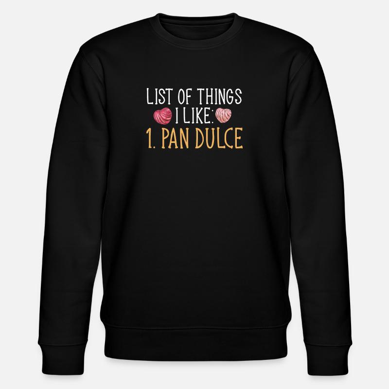 Concha Hispanic Mexican Pan Dulce - Stanley/Stella CHANGER Unisex Organic Sweatshirt - black