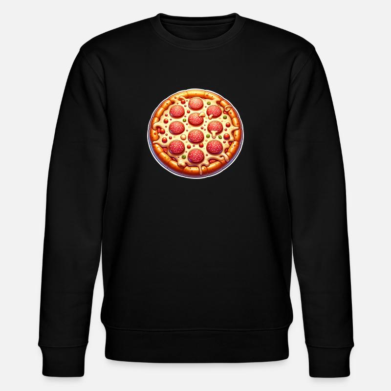 Pizza - Stanley/Stella Unisex Bio-Sweatshirt CHANGER  - Schwarz
