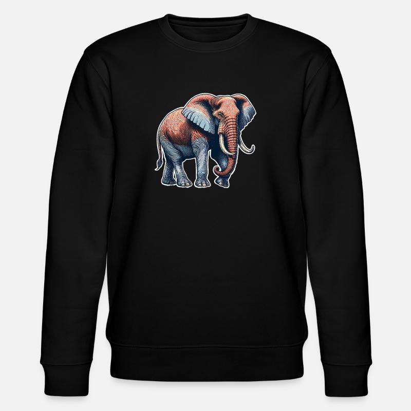 Éléphant - Sweat bio CHANGER Stanley/Stella Unisexe - noir