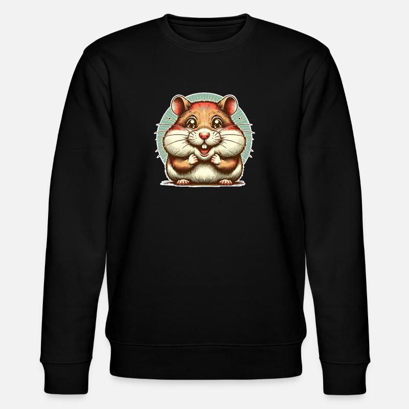 Hamster - Stanley/Stella CHANGER Unisex Organic Sweatshirt - black