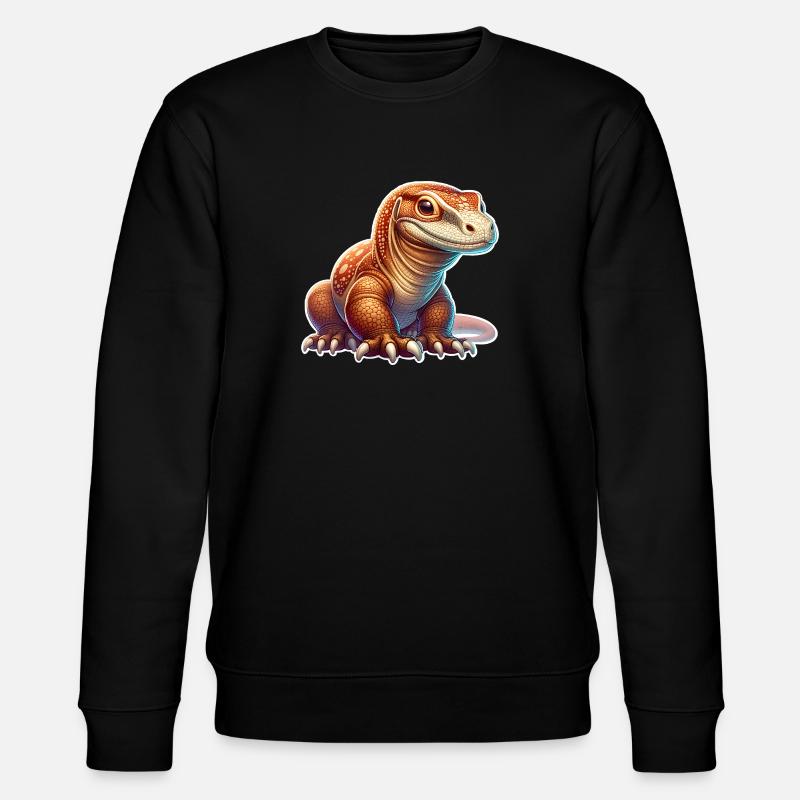 Komodo Dragon - Stanley/Stella Unisex Bio-Sweatshirt CHANGER  - Schwarz