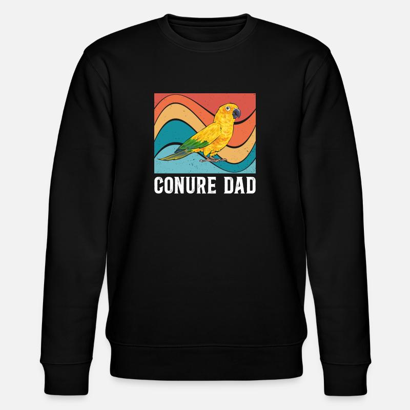 Parakeet Parrot Parakeet Bird - Stanley/Stella CHANGER Unisex Organic Sweatshirt - black