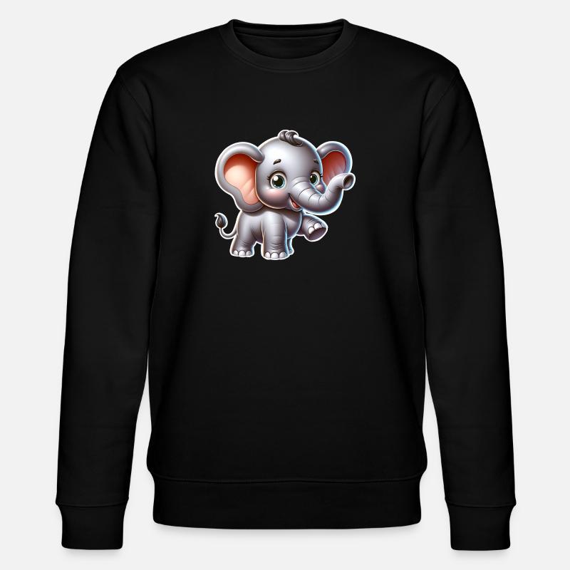 Éléphant - Sweat bio CHANGER Stanley/Stella Unisexe - noir