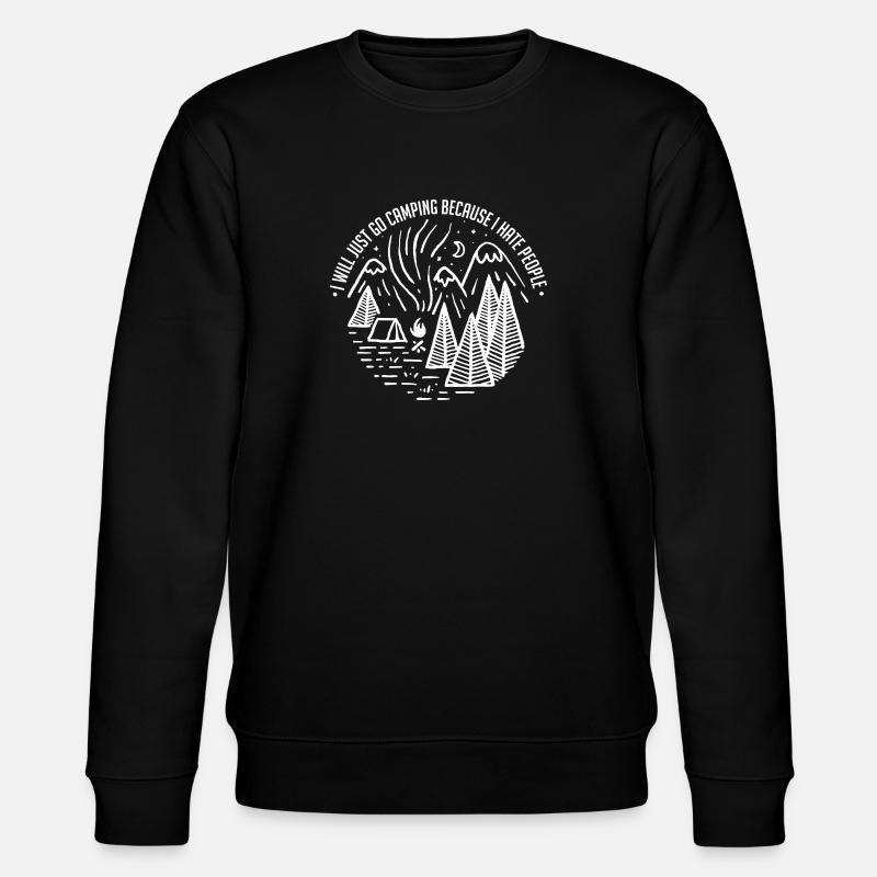 Camping Nature Camping People - Stanley/Stella CHANGER Unisex Organic Sweatshirt - black