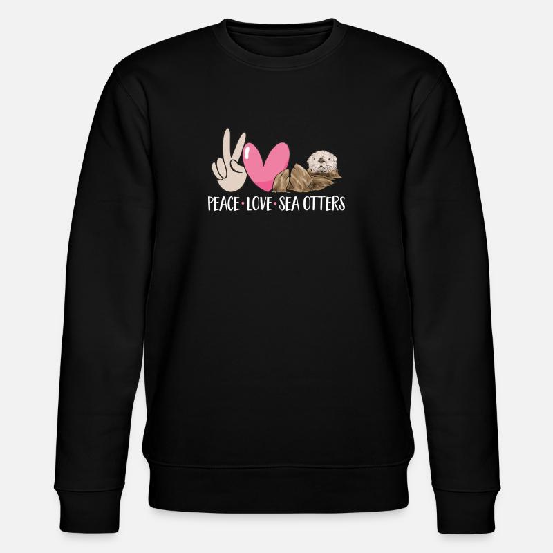 Sea otter - Stanley/Stella CHANGER Unisex Organic Sweatshirt - black