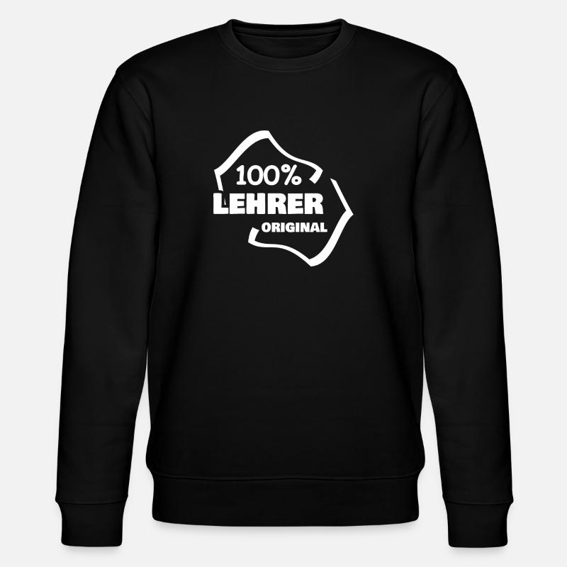 Gift for Teacher - Stanley/Stella CHANGER Unisex Organic Sweatshirt - black