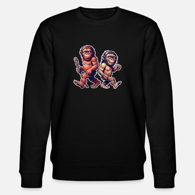 Neandertaler - Stanley/Stella Unisex Bio-Sweatshirt CHANGER  - Schwarz