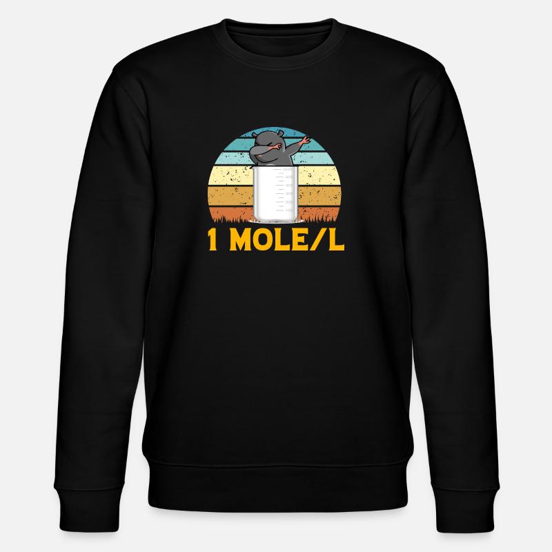 Mole Dabbing - Stanley/Stella CHANGER Unisex Organic Sweatshirt - black