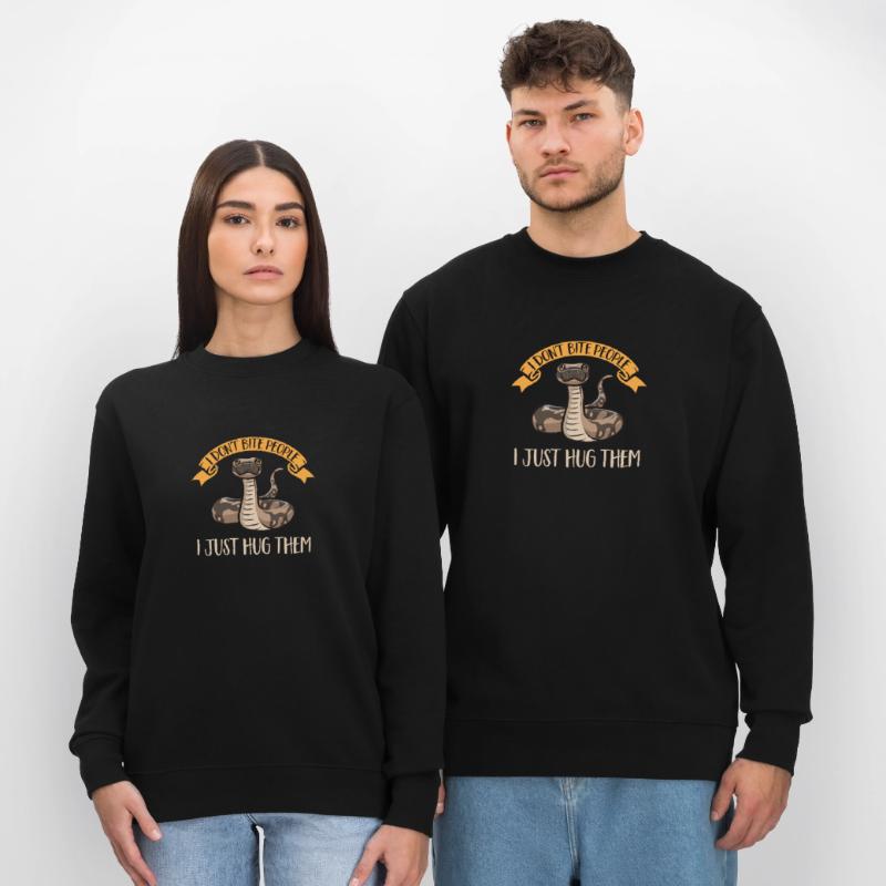 Ball Python Schlange Königspython Stanley/Stella Unisex Bio-Sweatshirt CHANGER 