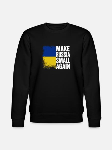 Make russia small again - Stanley/Stella CHANGER Unisex Organic Sweatshirt - black