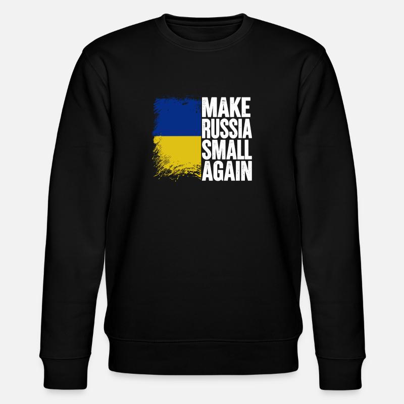Make russia small again - Stanley/Stella CHANGER Unisex Organic Sweatshirt - black
