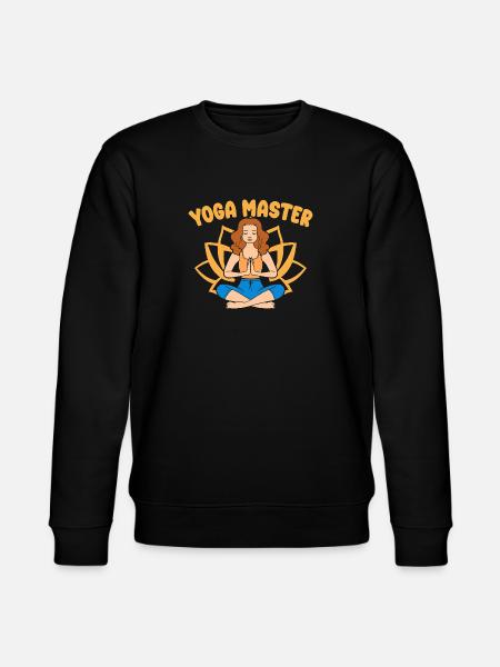 Yoga Master Funny Yoga - Stanley/Stella CHANGER Unisex Organic Sweatshirt - black