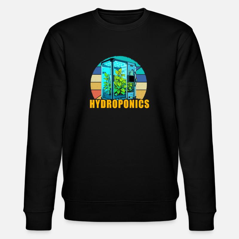 Hydroponics - Stanley/Stella CHANGER Unisex Organic Sweatshirt - black
