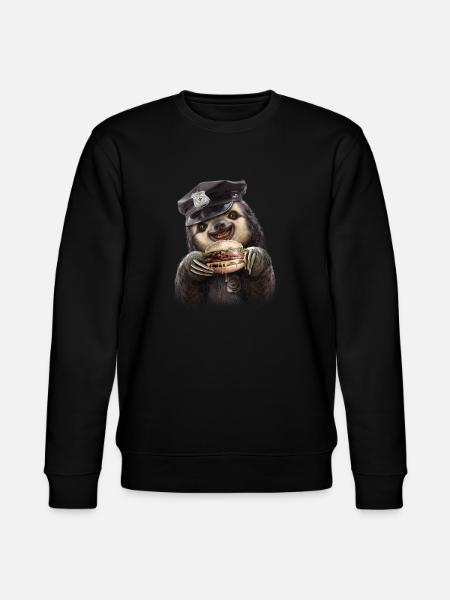 BURGER COP - Stanley/Stella CHANGER Unisex Organic Sweatshirt - black