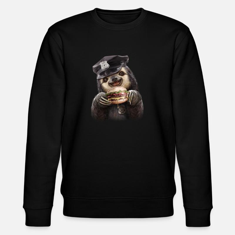 Burger Polizei - Stanley/Stella Unisex Bio-Sweatshirt CHANGER  - Schwarz