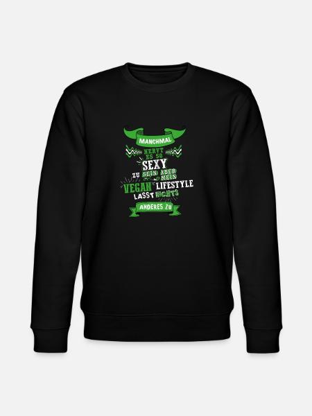 VeganSexyNeuTransp.png - Stanley/Stella Unisex Bio-Sweatshirt CHANGER  - Schwarz