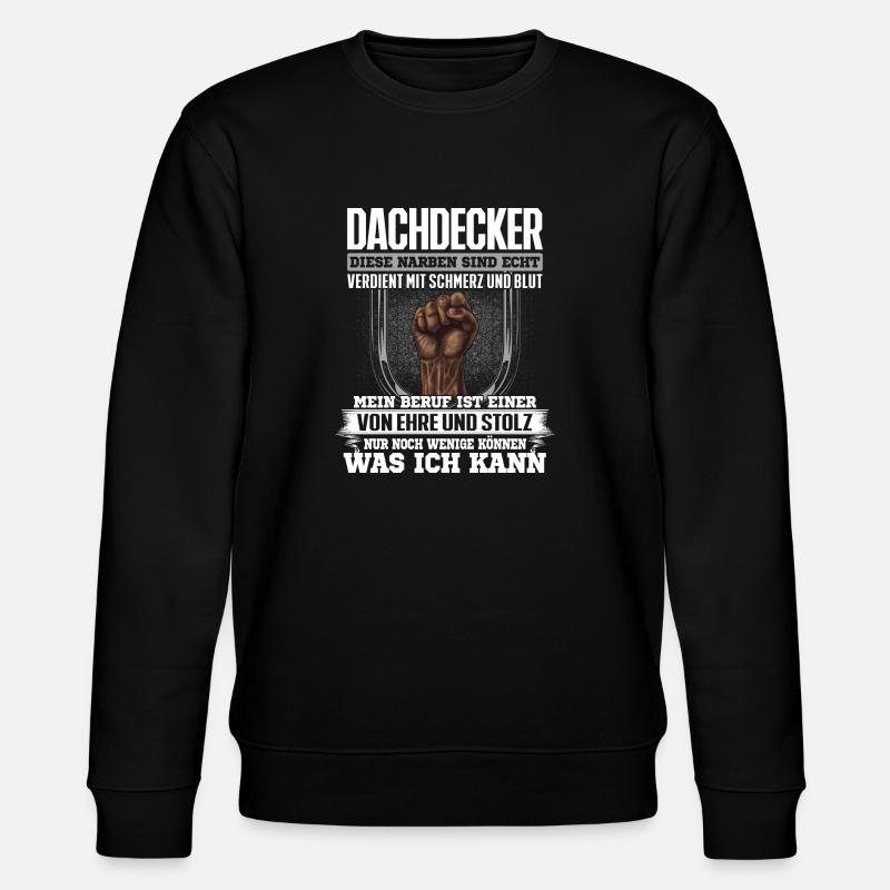 DACHDECKER - Ehre und Stolz - Stanley/Stella Unisex Bio-Sweatshirt CHANGER - Schwarz