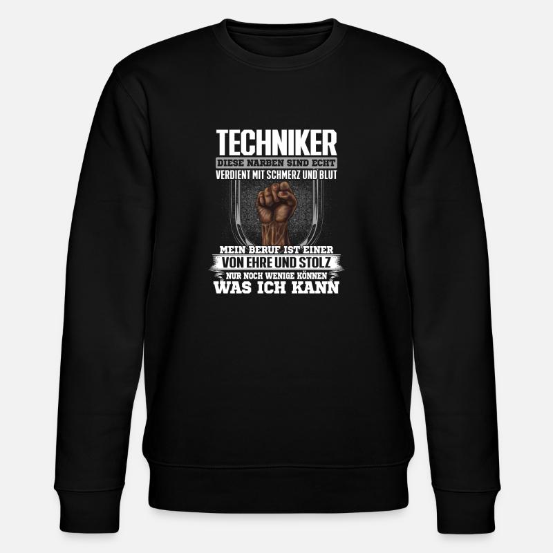 TECHNIKER - Ehre und Stolz - Stanley/Stella Unisex Bio-Sweatshirt CHANGER - Schwarz
