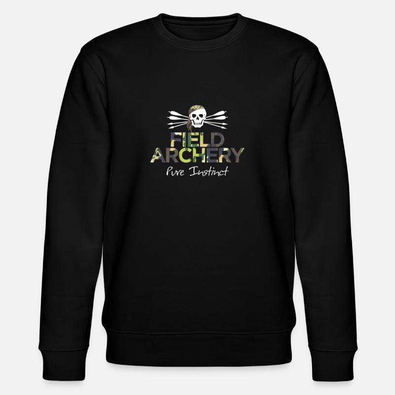 Field Archery - Pure Instinct - Stanley/Stella CHANGER Unisex Organic Sweatshirt - black