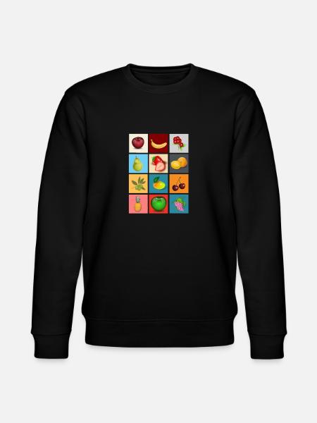 fruits - Stanley/Stella CHANGER Unisex Organic Sweatshirt - black
