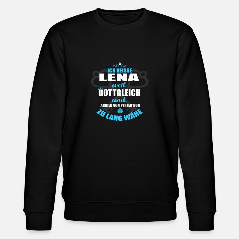 LENA-Geschenk - Stanley/Stella Unisex Bio-Sweatshirt CHANGER  - Schwarz