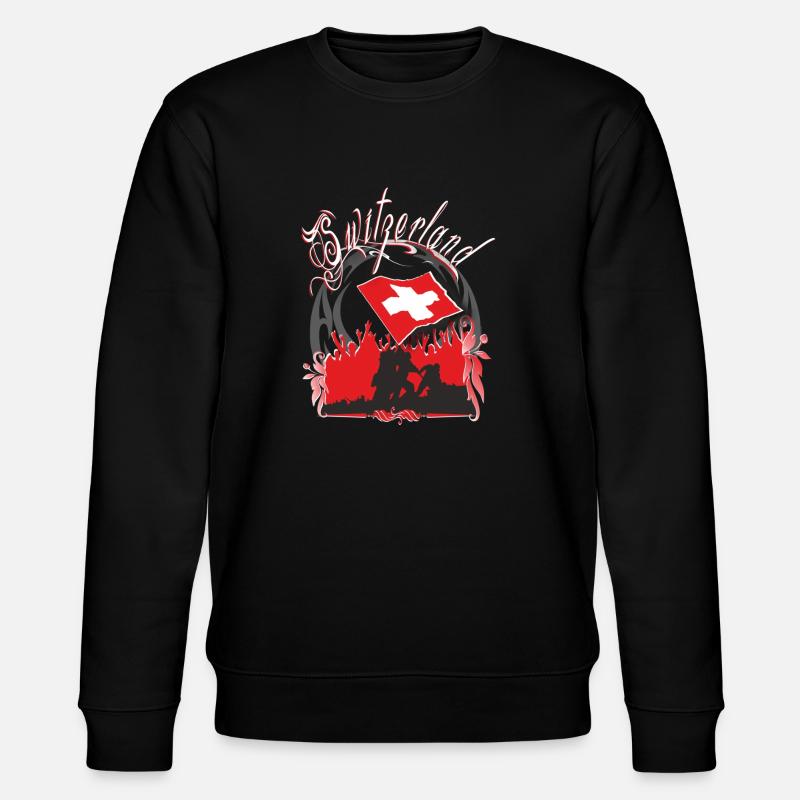 schweiz - Sweat bio CHANGER Stanley/Stella Unisexe - noir