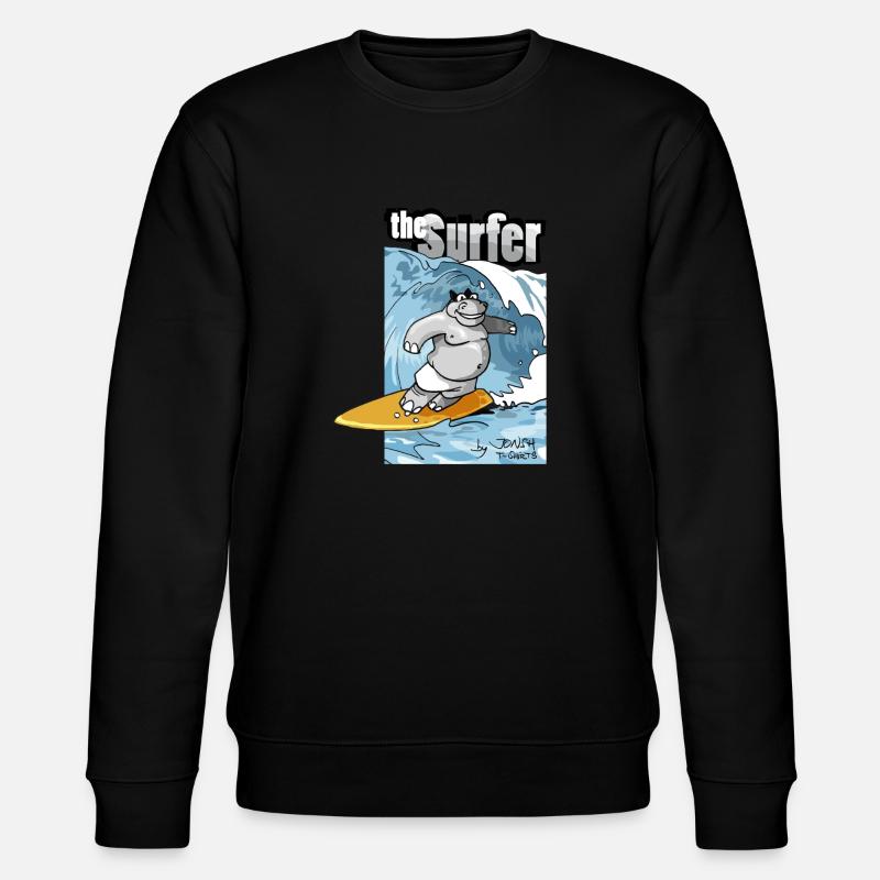 der Surfer - Stanley/Stella Unisex Bio-Sweatshirt CHANGER  - Schwarz